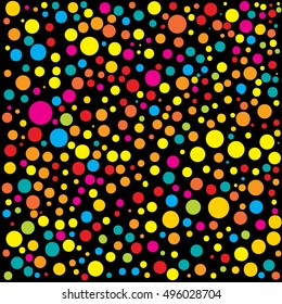 Hand drawn abstract background. Colorful grunge texture. Dot work. Vector Illustration.