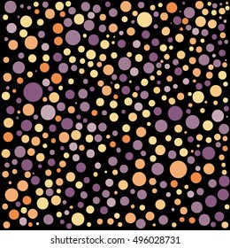 Hand drawn abstract background. Colorful grunge texture. Dot work. Vector Illustration.