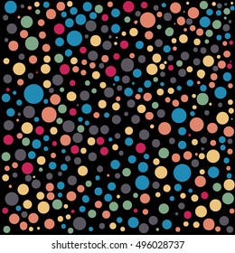 Hand drawn abstract background. Colorful grunge texture. Dot work. Vector Illustration.