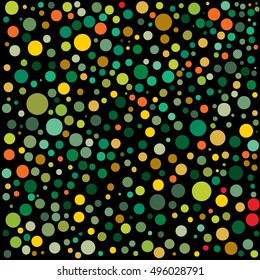 Hand drawn abstract background. Colorful grunge texture. Dot work. Vector Illustration.