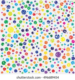 Hand drawn abstract background. Colorful grunge texture. Dot work. Vector Illustration.
