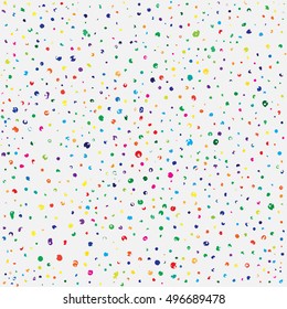 Hand drawn abstract background. Colorful grunge texture. Dot work. Vector Illustration.