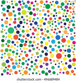 Hand drawn abstract background. Colorful grunge texture. Dot work. Vector Illustration.