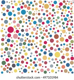 Hand drawn abstract background. Colorful grunge texture. Dot work. Vector Illustration.