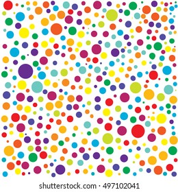 Hand drawn abstract background. Colorful grunge texture. Dot work. Vector Illustration.