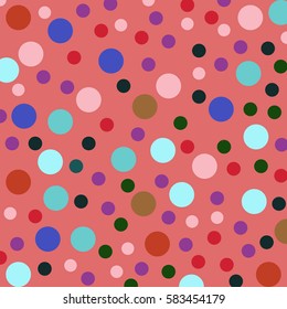 Hand drawn abstract background. Colorful grunge texture. Dot work.
