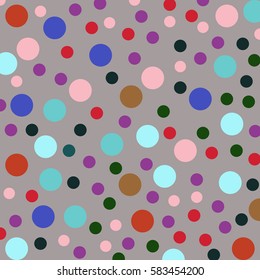 Hand drawn abstract background. Colorful grunge texture. Dot work.