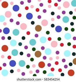 Hand drawn abstract background. Colorful grunge texture. Dot work.