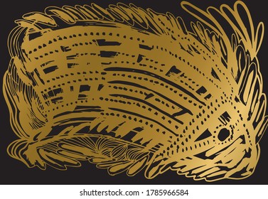 Hand drawn abstract background design, grunge texture, brush strokes. Usable for advertisement, banners, card, book cover, brochure, decoration, poster, web header template and etc.