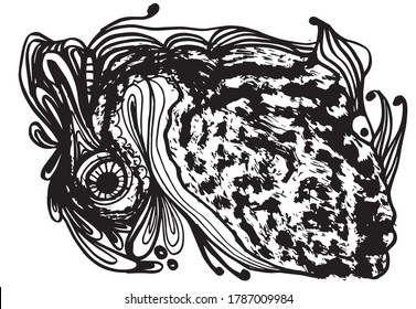 Hand drawn abstract background design, grunge texture, brush strokes. Usable for advertisement, banners, card, book cover, brochure, decoration, poster, web header template and etc.