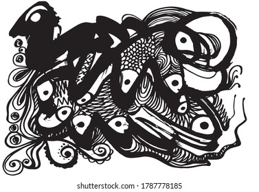 Diseño de fondo abstracto dibujado a mano, textura gruesa, trazos de pincel. Se puede usar para publicidad, banners, tarjetas, portada de libros, folletos, decoración, afiches, plantillas de cabecera web, etc.