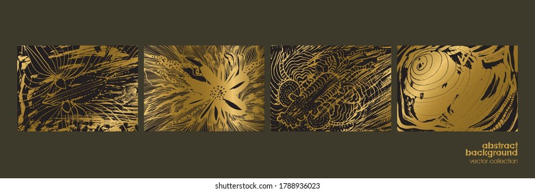 Hand drawn abstract background design set, grunge texture, brush strokes. Usable for advertisement, banners, card, book cover, brochure, decoration, poster, web header template and etc.