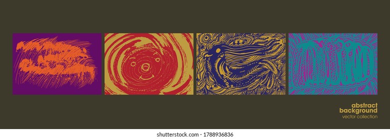 Handgezeichnet abstraktes Hintergrunddesign, Grunge-Textur, Pinselstriche. Für Werbung, Banner, Karten, Buchumschlag, Broschüre, Dekoration, Poster, Webheader-Vorlage und vieles mehr.