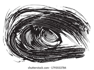 Hand drawn abstract background design, grunge texture, brush strokes. Usable for advertisement, banners, card, book cover, brochure, decoration, poster, web header template and etc.