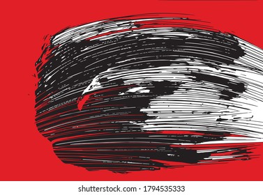 Hand drawn abstract background design, grunge texture, brush strokes. Usable for advertisement, banners, card, book cover, brochure, decoration, poster, web header template and etc.