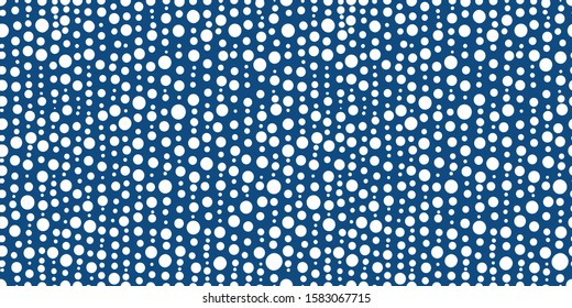 Hand drawn abstract background Dot work Classic Blue color