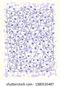Hand Drawn Abstract Background. Drawing Texture. Vector Illustration