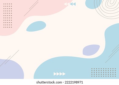 Hand drawn abstract background with flat design