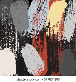Hand drawn abstract background. Grunge brush strokes texture