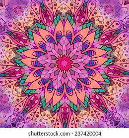 Hand drawn abstract background ornament illustration concept. Lace pattern design. Vector decorative card or invitation design. Vintage traditional, Islam, arabic, indian, ottoman motifs, elements.