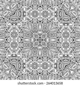 Hand drawn abstract background ornament illustration concept. Lace pattern design. Vector decorative card or invitation design. Vintage traditional, Islam, arabic, indian, ottoman motifs, elements.