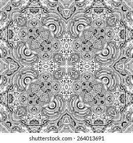 Hand drawn abstract background ornament illustration concept. Lace pattern design. Vector decorative card or invitation design. Vintage traditional, Islam, arabic, indian, ottoman motifs, elements.