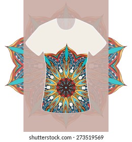 Hand drawn abstract background ornament illustration concept. Lace pattern design. Vector decorative card or invitation design. Vintage traditional, Islam, arabic, indian, ottoman motifs, elements.