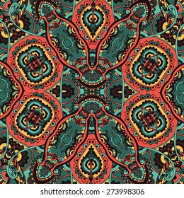 Hand drawn abstract background ornament illustration concept. Lace pattern design. Vector decorative card or invitation design. Vintage traditional, Islam, arabic, indian, ottoman motifs, elements.