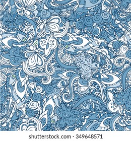 Hand drawn abstract background ornament illustration pattern. Lace pattern design. Vector decorative card or invitation design