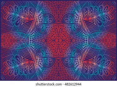 Hand drawn abstract background ornament illustration concept.