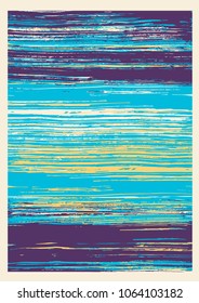 Hand Drawn Abstract Background with Painting Textures. Vector Illustration