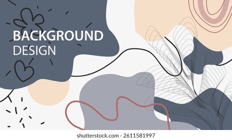 Hand drawn abstract background. for product background, social media, banner, backdrop.