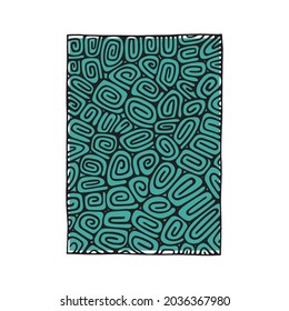 Hand drawn abstract background. Sketch drawing A4 format cover design template for book, report, notebook, album, brochure, magazine, flyer, booklet. Part of set.