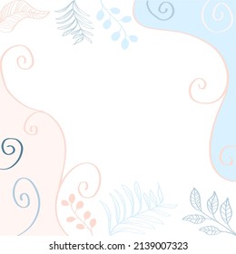 Hand drawn abstract background. Soft colored.