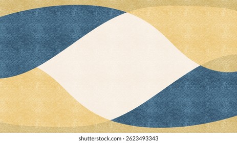Handgezeichneter abstrakter Hintergrund. Abstrakter Stil, Shape-Hintergrund. Goldkurve