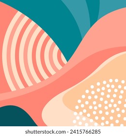  hand drawn abstract background. Template banner and cover for social media ad, template special promo new arrival sale.