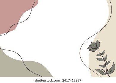 Hand drawn abstract background. Various hand drawn doodle shapes and objects. Trendy modern contemporary vector illustration. Each background is isolated. Pastel colors.