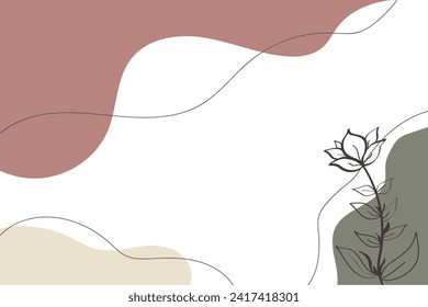 Hand drawn abstract background. Various hand drawn doodle shapes and objects. Trendy modern contemporary vector illustration. Each background is isolated. Pastel colors.