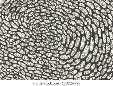 Hand Drawn Abstract Background. Vector Illustration