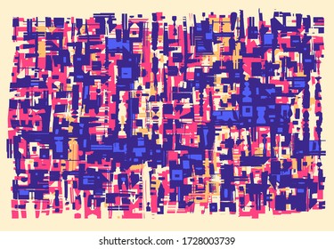 Antecedentes Abstractos De Mano. Ilustración vectorial