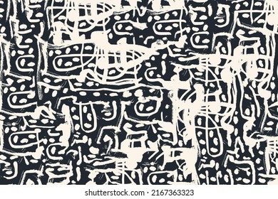 Hand Drawn Abstract Background. Vector Illustration