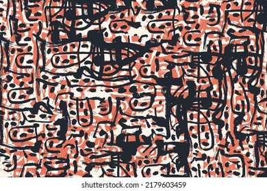 Hand Drawn Abstract Background. Vector Illustration