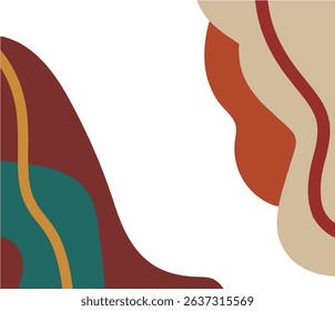 Hand Drawn Abstract Boho Style