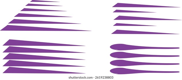 Conjunto de vetor de traçado de pincel abstrato desenhado à mão para design artístico e gráfico
