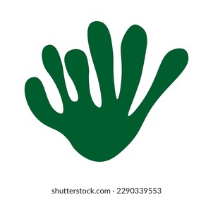 Hand drawn abstract cacti flat icon. Vector illustration