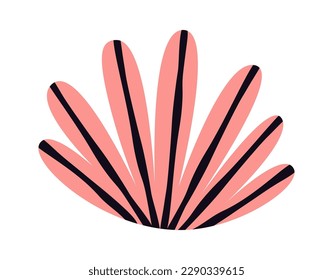 Hand drawn abstract cacti flat icon. Vector illustration