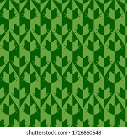 Formas triangulares geométricas obtenidas a mano con silueta de gato y patrón vector repetitivo