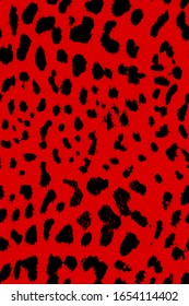 Hand Drawn Abstract Cheetah Leopard Leather Animal Skin Geometric Shapes Repeating Vector Pattern Isolated Background