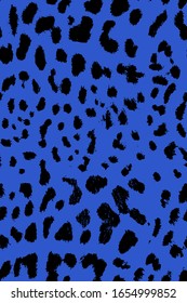 Fondo aislado del patrón vectorial repetido de piel de animales de piel de leopardo de las manos
