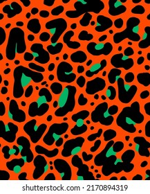Piel de animales de piel de leopardo de la mano Abstracto Chetah Formas geométricas Patrón vectorial repetitivo Fondo aislado
